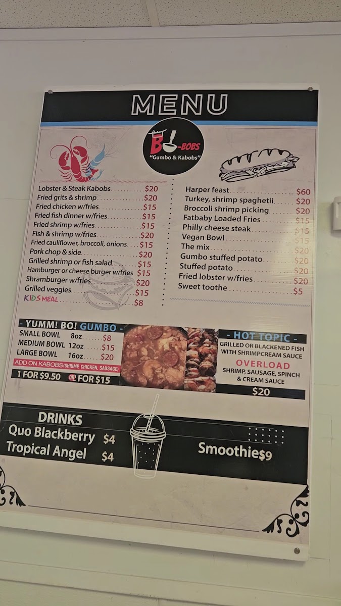 Bo-bobs Menu - Image 1